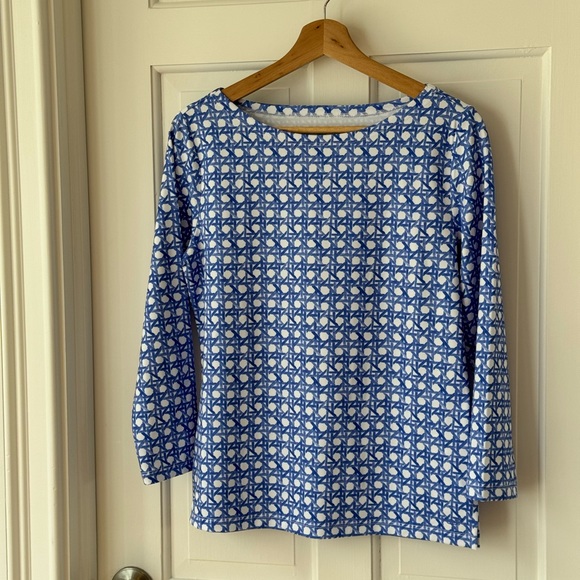 Vineyard Vines printed simple boatneck tee - S - Picture 10 of 14